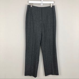 Piazza Sempione Straight Leg Wool Herringbone Pant